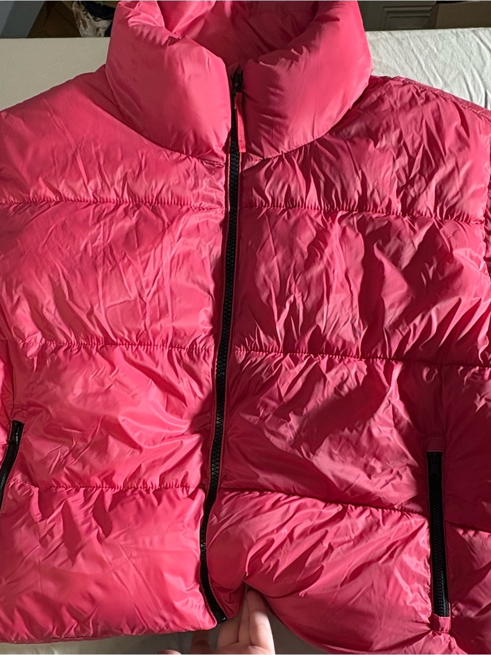 Old Navy Hot Pink Puffer Coat